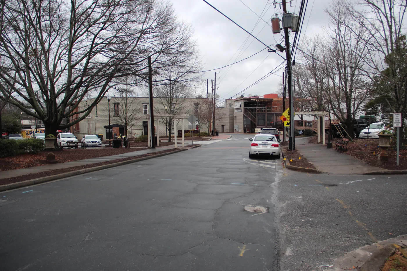 A street in downtown Alpharetta, February 2018