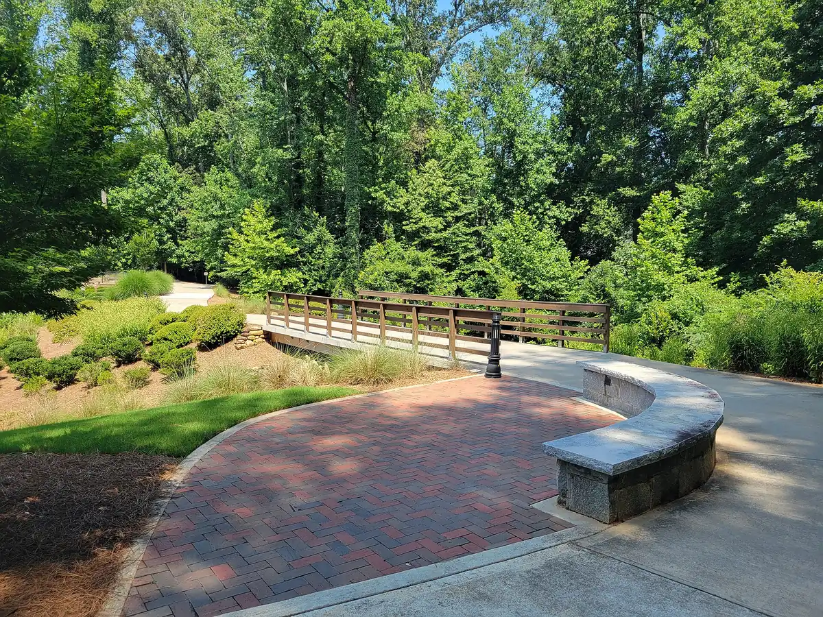 A bridge on the Alpha Loop trail between downtown Alpharetta and Avalon