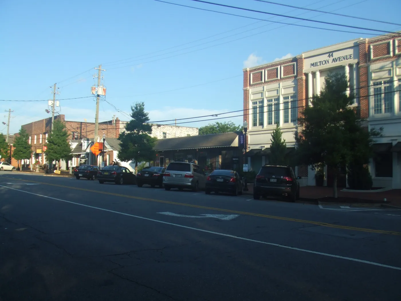 Shops on Milton Avenue in downtown Alpharetta